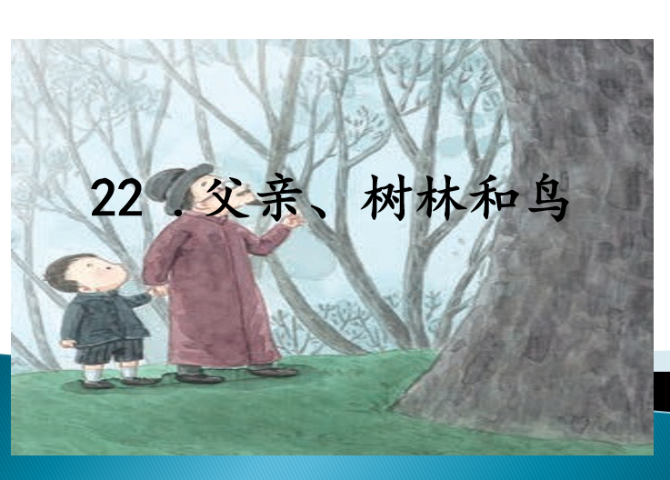 [课件]22 父亲、树林和鸟