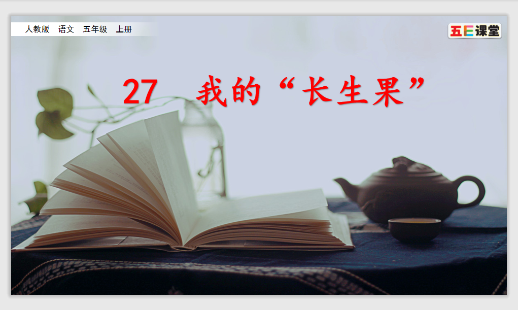 [课件]27  我的“长生果“