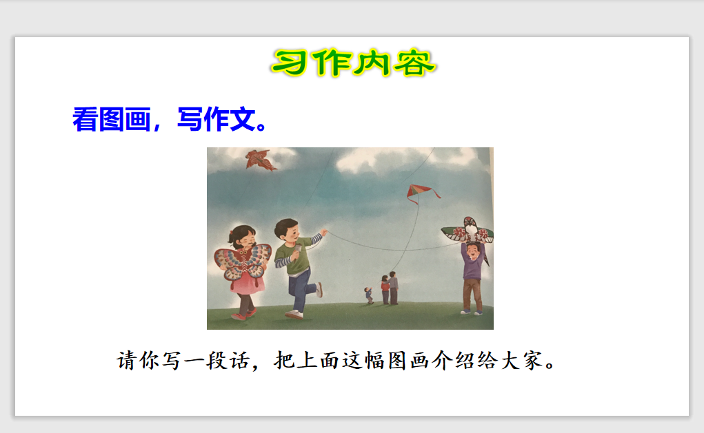 [课件]习作：看图画，写作文