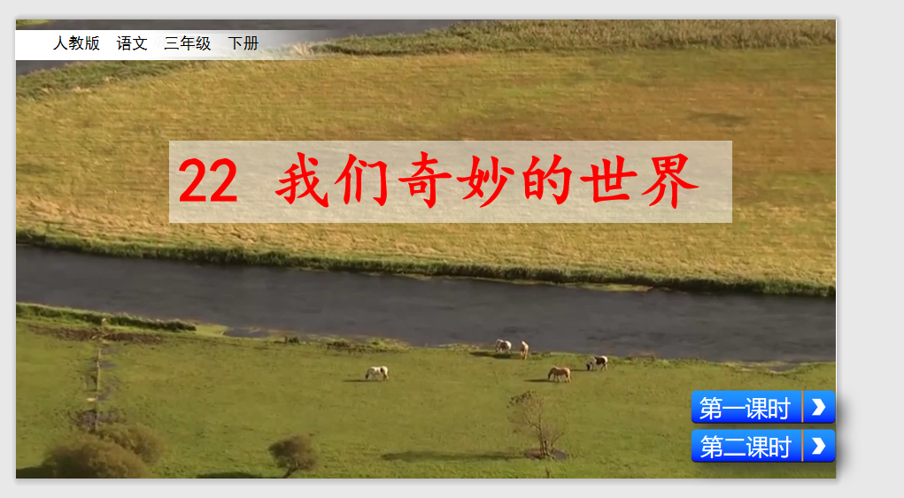 [课件]22 我们奇妙的世界