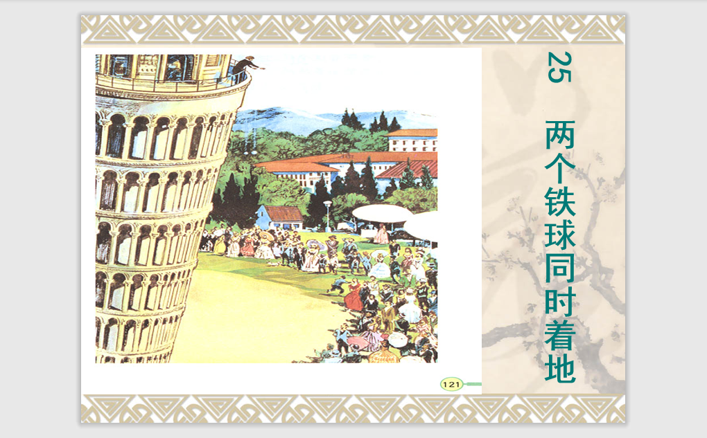 [课件]25 两个铁球同时着地