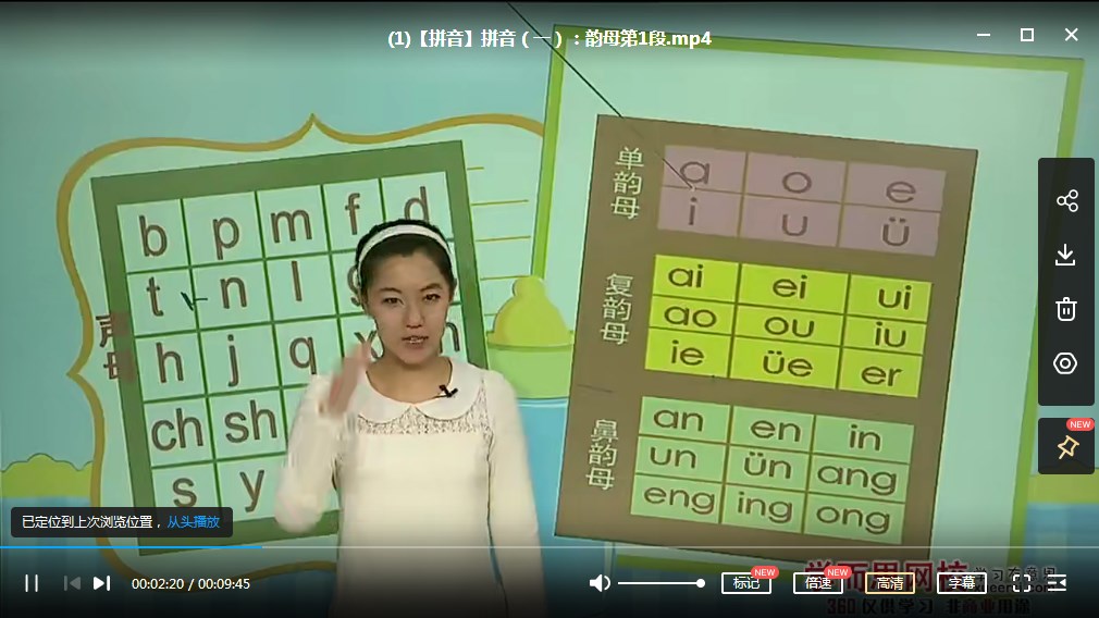 小学一年级“畅享语文”网课视频成长计划年卡（1-4级）【44讲】学而思网校出品