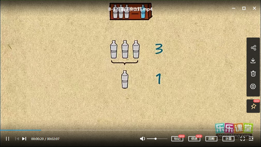 乐乐课堂小学奥数数学思维课程，小学二年级数学奥数MP4视频课程网盘下载