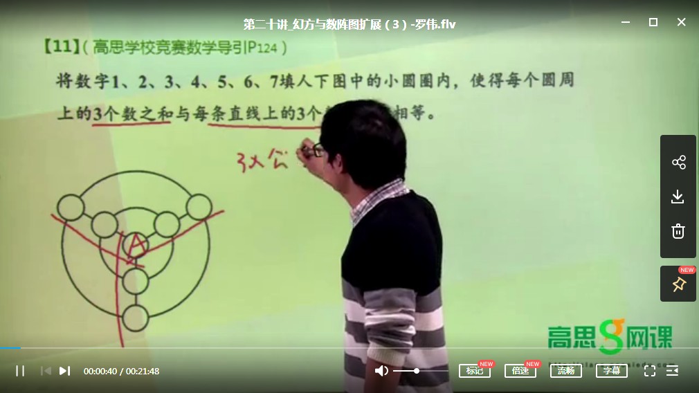 【完整版】《小学四年级数学思维训练》MP4视频资料百度网盘下载，四年级数学思维网课课程视频资源下载